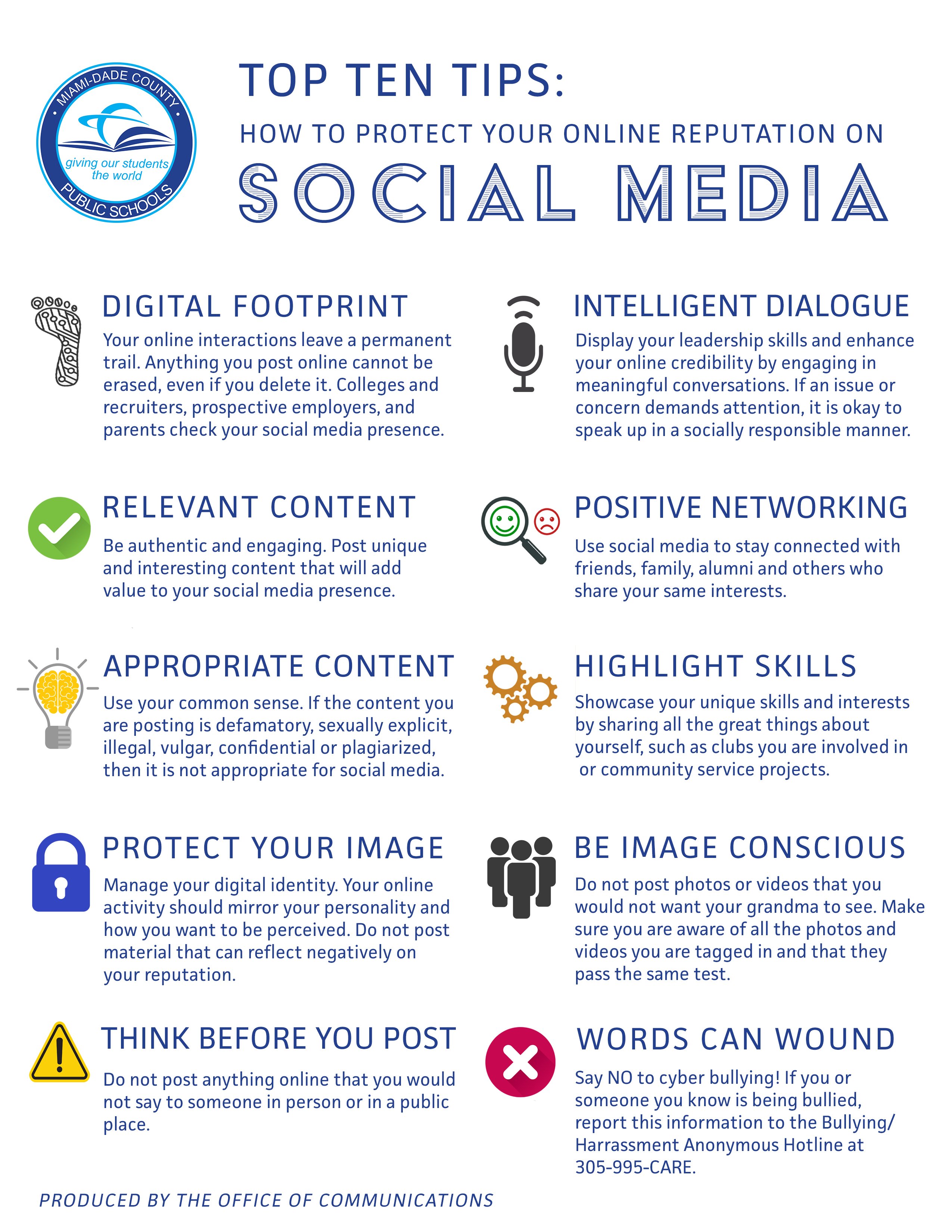ære krans generelt Top Ten Social Media Tips – Felix Varela Senior High