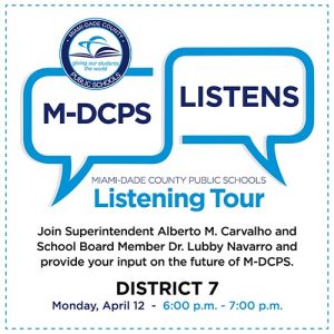 MDCPS Listening Tour with District 7 @ Zoom